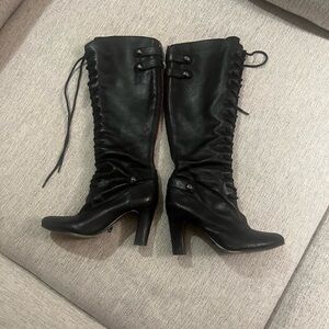 Sam Edelman Black Heeled Boots